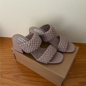 Steve Madden Women's Braided Beige Mules
